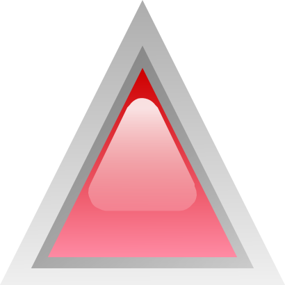 Download free red triangle icon